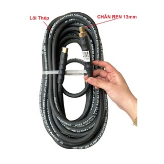 Dây rửa xe LÕI THÉP 10m, 15m, 20m lắp máy rửa xe CUROA