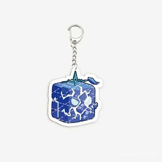 Móc khóa hình trái cây blox bằng Nhựa Acrylic móc khóa hình con báo trái cây trò chơi hấp dẫn Quà tặng móc chìa khóa
