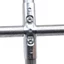 YUJUNI 1 Cái Khớp Ống, Đầu nối ống 20 / 25 / 32mm mạ kẽm bằng thép Carbon, Giá đỡ thanh tròn Phần cứng nội thất