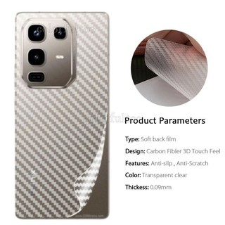 Phim Sợi Carbon Mặt Sau Cho Infinix Note 50 Pro + Plus 50S 50X Edge Note50Pro Note60Ultra 60Pro 4G 5G Phim Mềm Bảo Vệ Trong Suốt Full Cover Miếng Dán Bảo Vệ Màn Hình Chống Trầy Xước