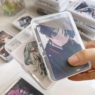 [ELOY] Hộp lưu trữ bằng nhựa trong suốt mới Photocards Hộp lưu trữ thẻ nhỏ Hộp sắp xếp để bàn Hộp phân loại Văn phòng phẩm VN