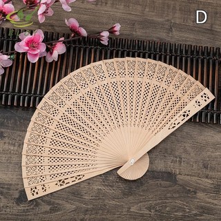 [ELOY] Thời Trang Cưới Tay Dự Tiệc Khắc Tre Gấp Quạt Trung Quốc Vintage Rỗng Cổ Điển Quạt Gấp Trang Trí Nhà VN
