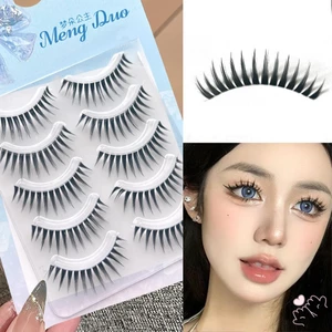 IOIIK 5 cặp-- Lông mi giả 9-14mm Dải Wispy Giả Mi DIY Cosplay Wispy Dải Lông Mi Để Mở Rộng Đôi Mắt Của Bạn Tự Nhiên