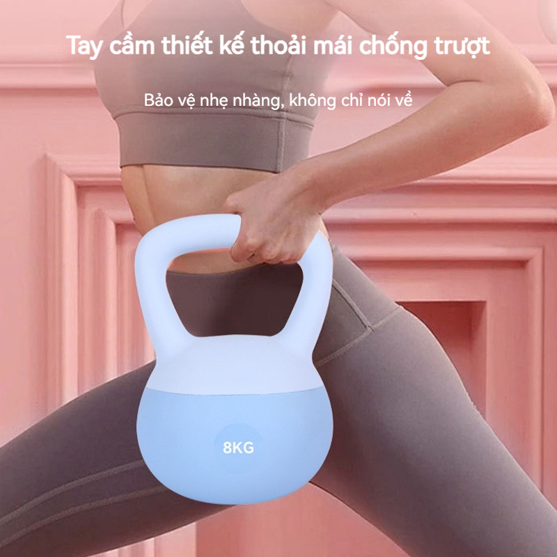 Leikefitness Tạ ấm mềm 4kg 6kg 8kg tập gym tại nhà tập squat hông cánh tay mông đùi chống đẩy