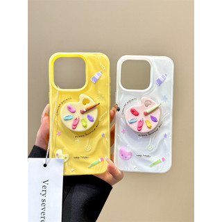 Ốp điện thoại bảng vẽ ba chiều màu xếp li sang trọng cho iPhone16 15 14 13 Promax bảo vệ camera chống sốc mờ mặt sau cứng