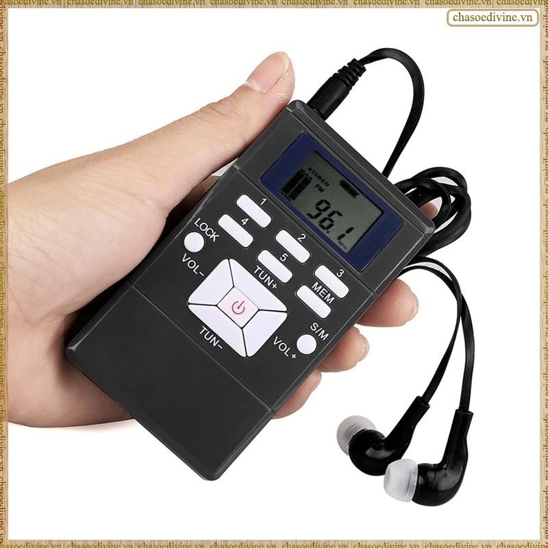 [K O G X] Loa Mini phát thanh Fm kỹ thuật số Bộ thu di động Màn hình máy nghe nhạc băng tần đơn Màn hình Led
