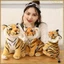 Đồ chơi nhồi bông thú nhồi bông sang trọng Đồ chơi động vật nhồi bông dễ thương và giống như thật cho trẻ em Màu vàng 27CM
