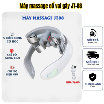 Máy massage cổ vai gáy JT88, mát xa xung điện , đai massage cổ vai gáy giảm đau nhức chuyên sâu
