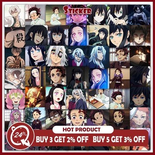 59 Chiếc Anime Demon Slayer Dán Chống Thấm Nước Trang Trí Laptop Đàn Guitar Hành Lý Điện Thoại Miếng Dán Đồ Chơi