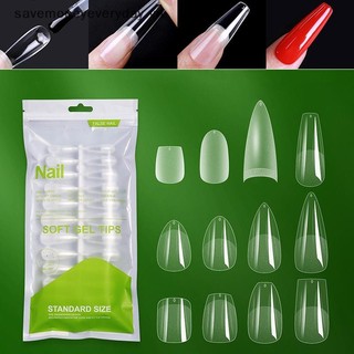 [savemoneyeveryday] 120 Cái / túi Hoàn Toàn Trong Suốt Giọt Nước Hạnh Nhân Đeo Móng Tay Ba Lê Vuông Miếng Dán Móng Tay Ngắn Miếng Dán Mờ Miếng Dán Móng Tay Mở Rộng [vn]