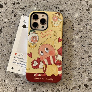 Ốp bảo vệ hai trong một họa tiết ngôi sao dễ thương cho iPhone 11 12promax 13pro 15pro 15promax 14 14promax 14pro 16 pro max 16 plus ốp lưng hai trong một