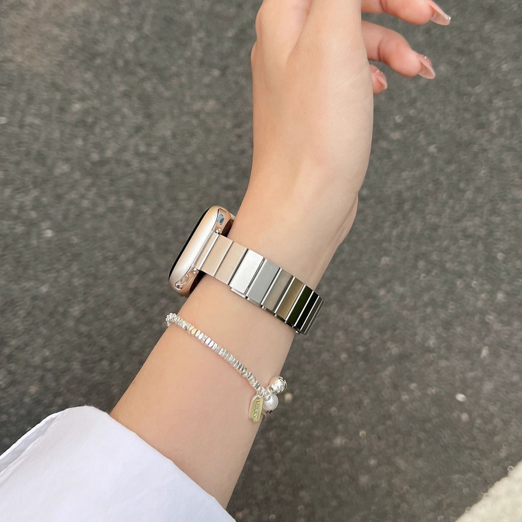 Dây đeo bằng thép không gỉ S11 S11 cho Apple Watch S11 band Ultra 2 49mm Series 10 46MM 42mm 44mm 45mm 41mm Vòng tay kim loại nữ cho IWatch 9 8 7 6 SE 5 4 3