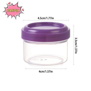 Pnpia 4 35ml Salad Hộp Đựng Để Đi Nhựa Xoắn Top Nước Sốt Gia Vị Hộp Đựng Có Nắp Hộp Cơm Trưa Phụ Kiện Boutique