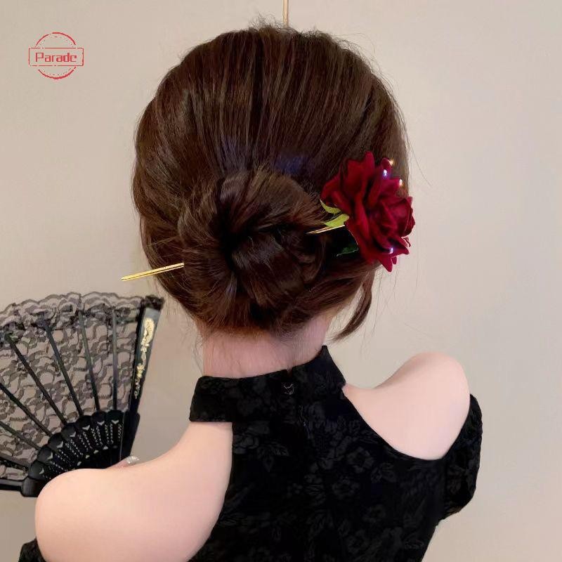 Cuộc diễu hành Lãng Mạn Hoa Hồng Đổ Xô Kẹp Tóc Hoa Có Kim Cương Giả Dành Cho Nữ VN