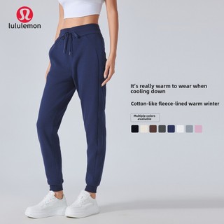 Lulemon Casual Loose Tie-Leg Quần Thể Thao Nữ Quần Mồ Hôi Thể Dục Ngoài Trời Quần Tập Yoga