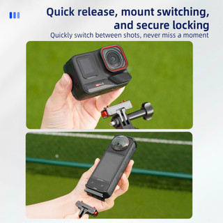 Dành Cho Insta360 Ace Pro2 / Ace Pro Kim Loại Phát Hành Nhanh Đế X4 / X3 Từ adapter Đế Bao Phụ Kiện camera
