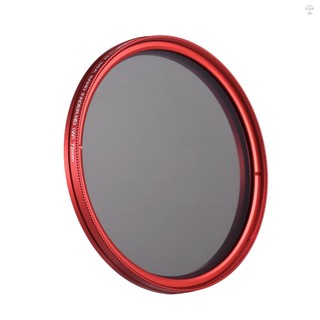 Hilivn) FOTGA 72mm Slim ND Fader Bộ lọc biến thiên Mật độ trung tính ND2 đến ND400 Màu đỏ thay thế cho máy ảnh DSLR Canon