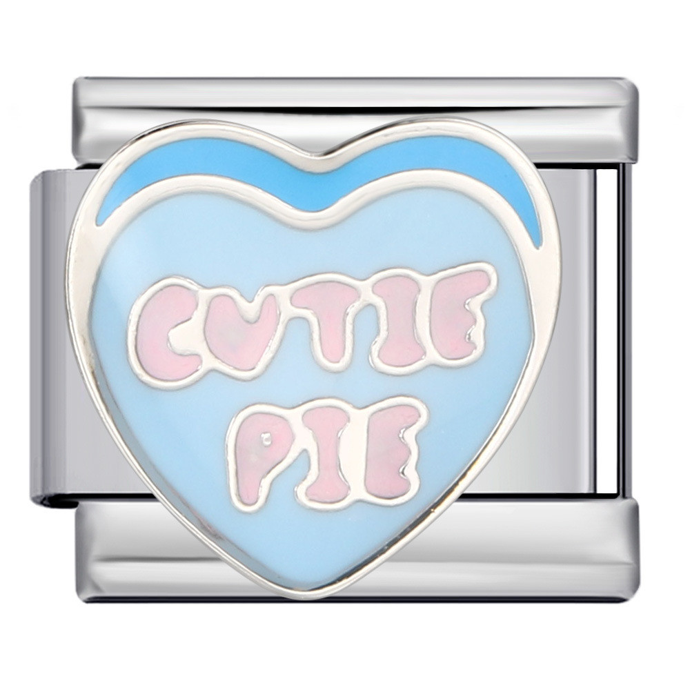 Love English Series Titan Thép Hàn Nhỏ Giọt Dầu DIY Ý Mô Đun Vòng Tay Cá Tính Phụ Kiện