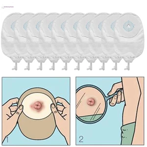 Cod 1X Thoát Nước Urostomy Túi Đóng Van Chống Chảy Ngược Túi Chăm Sóc Stoma Mới