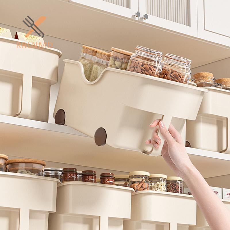 Rrlnmd Hộp đựng đồ lặt vặt nhà bếp có bánh xe Chai gia vị Bình đựng đồ Hộp đựng tủ quần áo nhà bếp MỚI