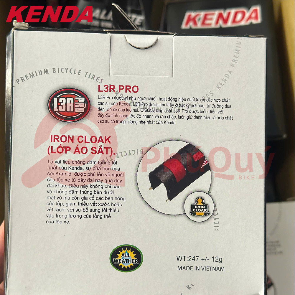 [Ảnh thật] [Chính hãng] Vỏ kenda gấp 700x23 K196 CÓ CHỐNG ĐINH