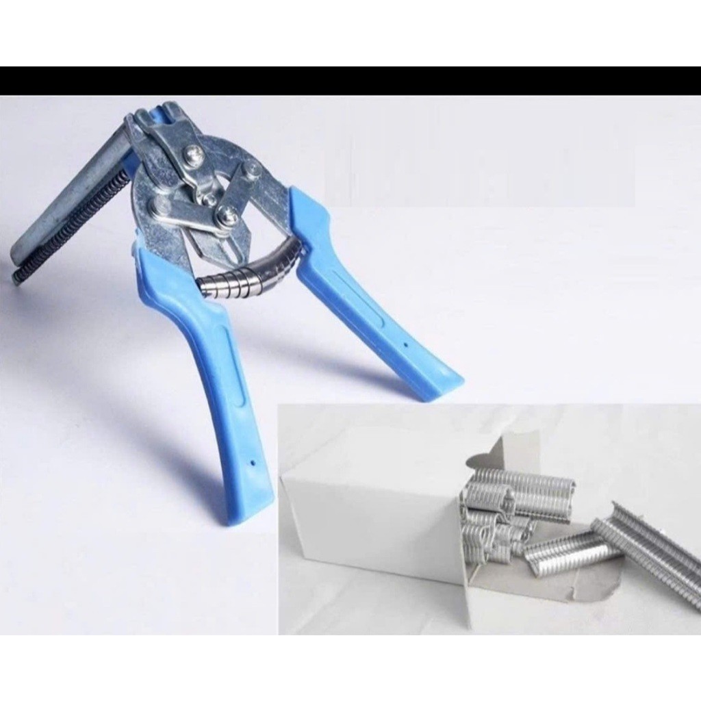kềm ( kìm ) bấm hoặc 1200 ghim M chuyên dụng làm lồng gà,chim,thỏ,bồ câu FE123
