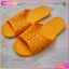Dẹp nhựa ĐAN VÀNG đi mưa màu vàng size 36-43, dép đi trong nhà, dép lê, dép tổ ong màu vàng