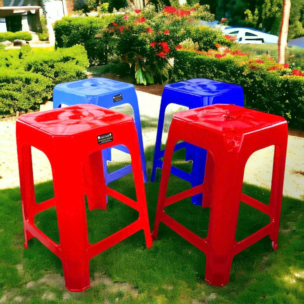 Ghế Nhựa Cao Nhiều Loại Vinh Nam Plastic Ghế Cao Nhựa PP Cứng Cáp Chắc Chắn Nhiều Màu Sắc