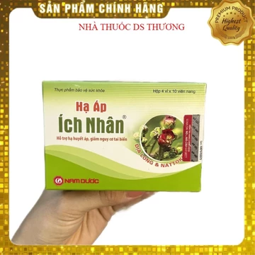 Tpbvsk - hạ Áp ích Nhân - hộp 40 viên- hỗ trợ hạ huyết áp,giảm nguy cơ tai biến
