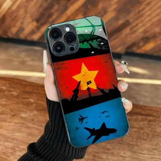 Ốp kính Lá cờ đỏ sao vàng tổ quốc iphone 17 16 15 14 13 12 11 x xs xr 8 7 6 pro max plus mini 6s 6g 7g 8g 6p 7p 8p