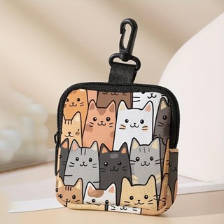 Ví HOBBYIN, Ví đựng tiền xu in hình chó mèo nhẹ, Túi lưu trữ dây kéo chống nước Mini bền bỉ Quà tặng bạn bè