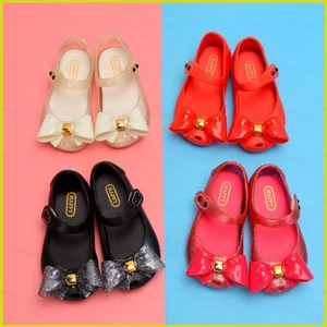 PS1 Melissa bé gái trẻ em Giày thạch công chúa bé gái dép Velcro hoạt hình trẻ em bướm kết quả đông lạnh trẻ em p