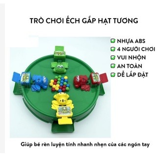 Đồ Chơi Ếch Ăn Bi, Ăn Kẹo Vui Nhộn Có Sẵn 24 Viên Bi – Chơi 2-4 Người Với 4 Con Ếch Giải Trí Gắn Kết Cả Gia Đình- POPIKI