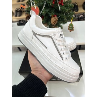 Giày nam NA3290 3 màu cổ lửng da Microfiber, cao 4cm đế cao su đúc, đi êm không đau chân. Shoes Đế Bằng