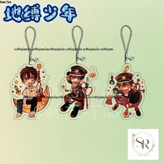 3pcs hanako-kun Acrylic trang trí nội thất điện thoại di động treo Charms Acrylic điện thoại di động Túi phụ kiện