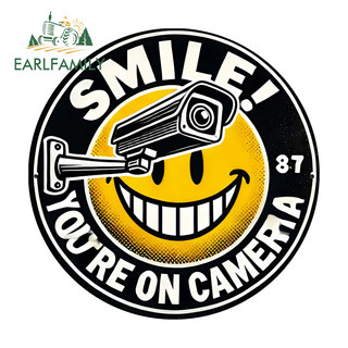 EARLFAMILY Smile You Are On Campra Car Sticker Sáng Tạo Xe Máy Windows Hộp Dụng Cụ Laptop Chống Thấm Nước Vinyl Decal Phụ Kiện Xe Hơi Thời Trang