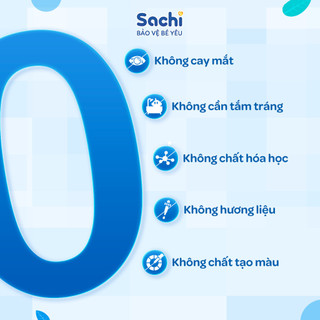 Nước Tắm Thảo Dược SACHI Dịu Mát Da ,Ngừa Rôm Sảy, Hỗ Trợ Ngăn Cảm Cúm, Cảm Lạnh Cho Bé Lọ 250ml / 500ml