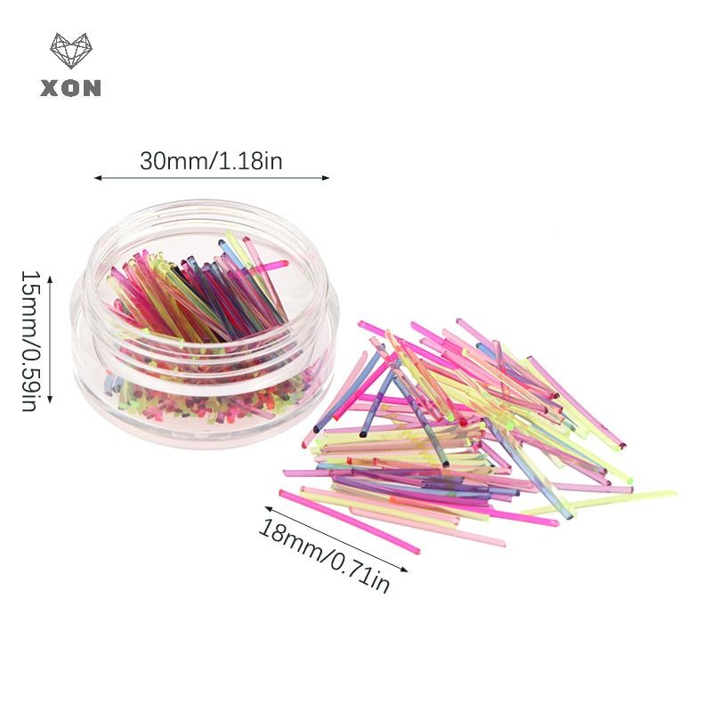 XON Set 60 / 200 Que Nhựa Xỏ Khuyên Tai Chống Dị Ứng Nhiều Màu Sắc
