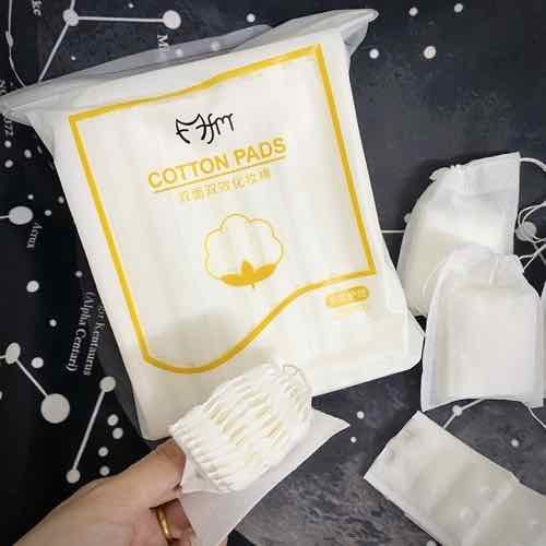(222 Miếng x 3) COmbo 3 Bịch Bông Tẩy Trang Cotton Pads Siêu Tiện Lợi