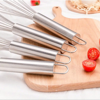 [Giá Xưởng] Dụng cụ đánh trứng cầm tay, khuấy trộn bột, đánh bông kem bơ bằng thép không gỉ inox