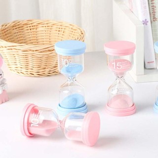 HEARTHLY Đồng hồ cát thủy tinh borosilicate nhiều màu 3/5/10/15/30 phút, bền đẹp, hẹn giờ sáng tạo, đồ chơi cát cho trẻ em