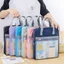 Túi đựng sách JUNYUE88US, Dụng cụ sắp xếp tập tin A4 cầm tay cầm tay, Dây kéo nhẹ Túi lưu trữ nghệ thuật chống bụi dung tích lớn Du lịch