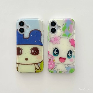 Ốp điện thoại tương thích với iPhone IMD hai lớp Tamagotchi Sweetheart cho iPhone 16/15/14/13 Pro, 12/11 Pro, XR/XS, ốp bảo vệ ADVK