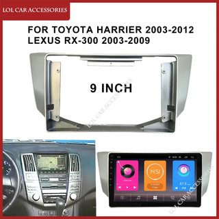Dành Cho Xe Toyota Harrier 2003-2012 LEXUS RX-300 2003-2009 Đài Phát Thanh Xe Android MP5 Người Chơi Bảng Khung 2 Din Đầu Đơn Vị Fascia Stereo Cover