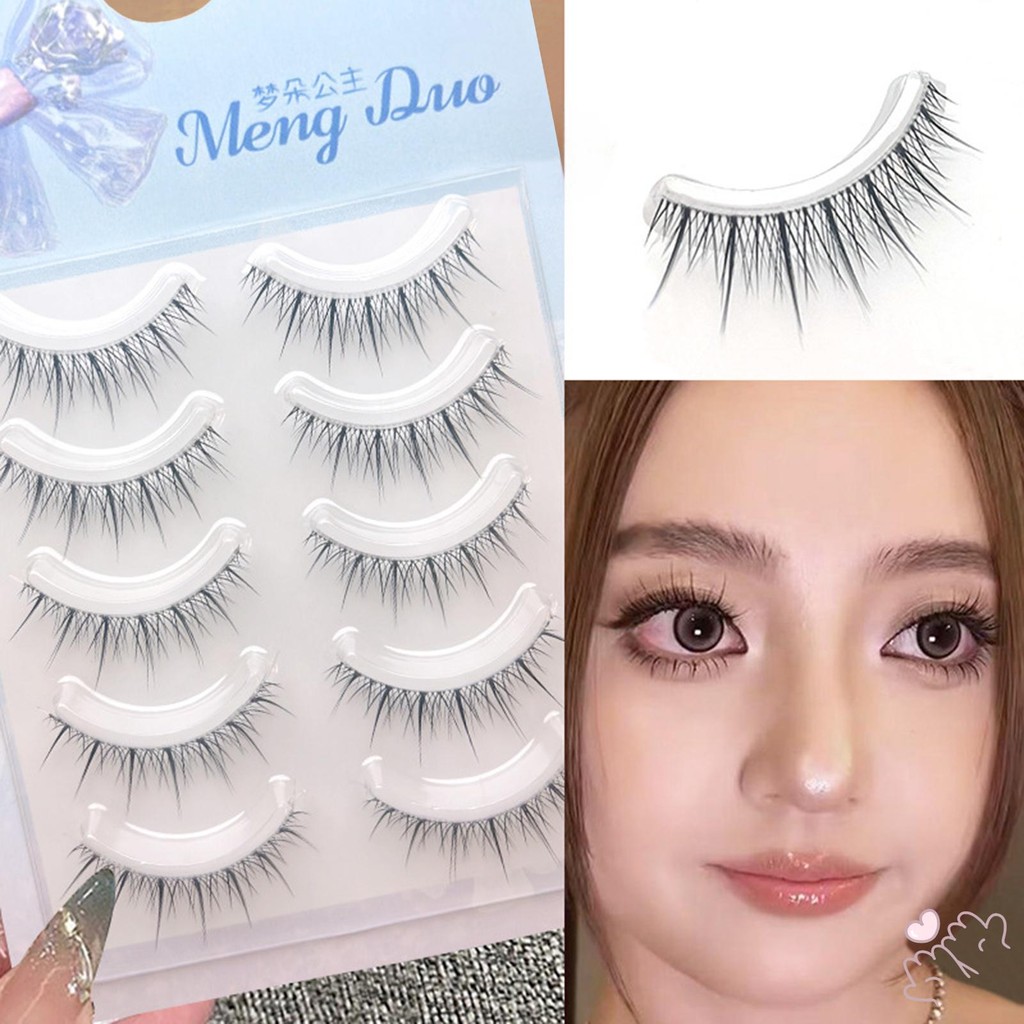 5 Cặp Mô Phỏng Lông Mi Giả Người Phụ Nữ DIY Anime Full Dải Lông Mi Cho Làm Đẹp Mắt Cosplay DIY Trang Điểm