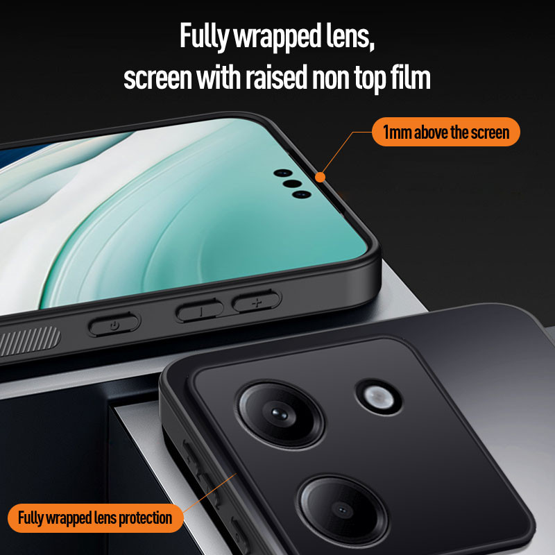 Dành Cho Xiaomi Poco M7 Pro 5G Vỏ Giáp Chống Sốc Mờ Cứng Ốp Lưng Bảo Vệ Camera