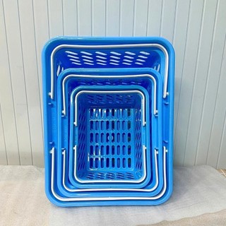 Rổ chữ nhật 2 quai xách đựng đồ phòng tắm - Đựng mỹ phẩm nhựa Đại Triển