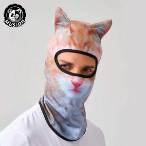 Musion Họa tiết in hình động vật Balaclava Thiết kế mặt nạ toàn mặt Nhanh khô và thoáng khí Thể thao ngoài trời