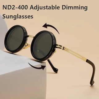 Kính râm phân cực MODAHOME, Kính mờ có thể điều chỉnh UV400 ND2-400, có kính lọc Glasse 9 cấp ND ngoài trời