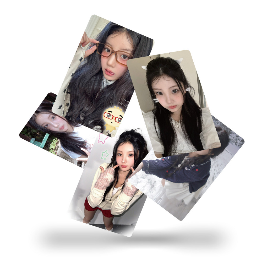 LINXX 55 Chiếc ILLIT Nhóm Lomo Cards K-pop Nhóm Cô Gái Bộ Sưu Tập Ảnh Ba Chiều Quạt Hàng Hóa Sưu Tập Thẻ Laser Bộ Quà Tặng